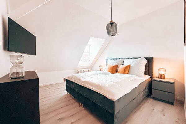 Entertainment mit Smart TV in den Schlafzimmern - Apartment Lörrach