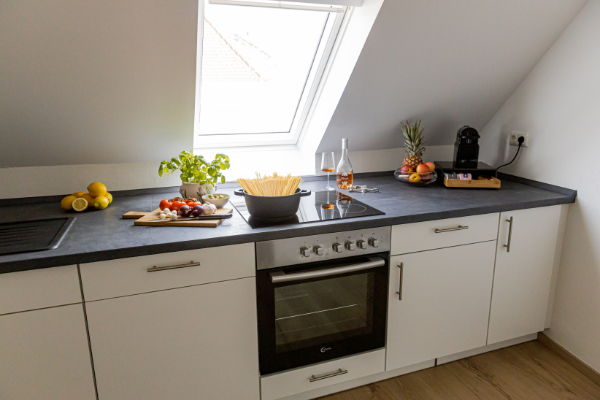 Ferienwohnung mit Geschirrspüler, Backofen und Gefrierschrank in Landshut