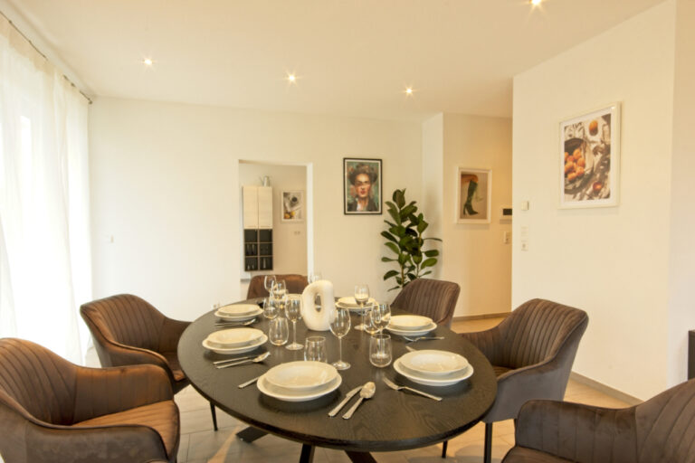 Large dining table Holiday apartment Rheinfelden