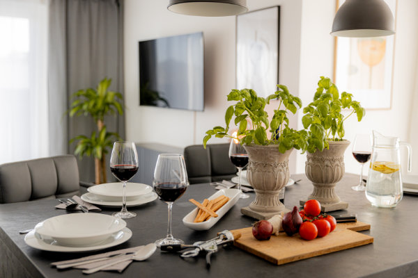 Luxurious flat with high-quality furnishings