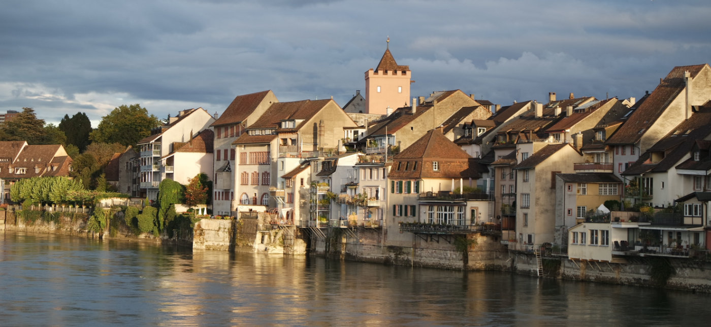 Rheinfelden with many cycle paths and a beautiful old town