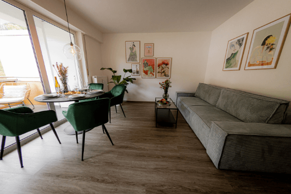 Schlafcouch - Ferienwohnung Landshut für 6 Gäste - BONNYSTAY Landshut