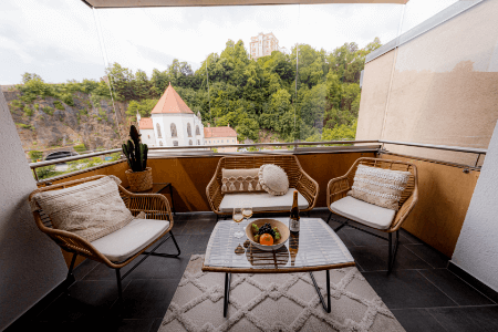 Super zentrale Lage in Passau mit Blick auf Burganlage Veste Oberhaus